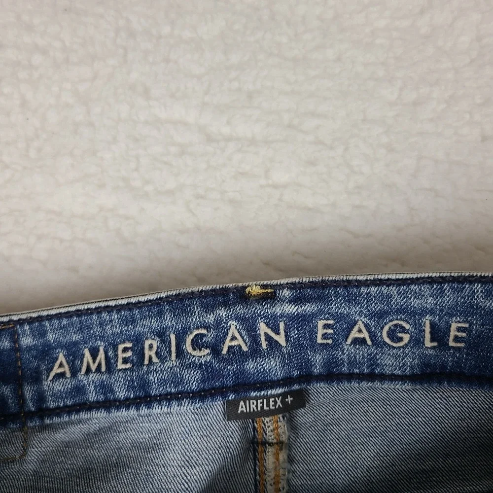 American Eagle‎ Jeans Mens 30x32 Blue Airflex+ Slim Fit Light Wash Denim